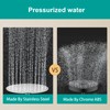 AULEEND All Metal Rain Shower Head - Heavy Duty Stainless