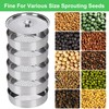 EBaokuup 5-Tier Stainless Steel Seed Sprouting Tray Kit-8.6" x 8.3"
