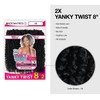 Motown Tress Crochet Braids 2X Yanky Twist 8 Inch (Medium
