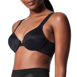 SPANXsmooth Bra-llelujah! Lightly Lined Full Coverage - T-Shirt Bra - Front Closure - Hosiery Back - Smart Stretch Straps - Very Black - 38D