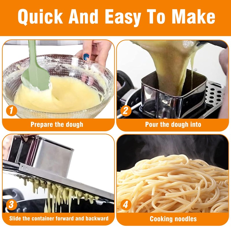 32.5 x 11cm Stainless Steel Spaetzle Maker, Homemade Kitchen Pasta