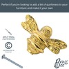Brass bee 2 x Solid Drawer Knob Handles | Drawer