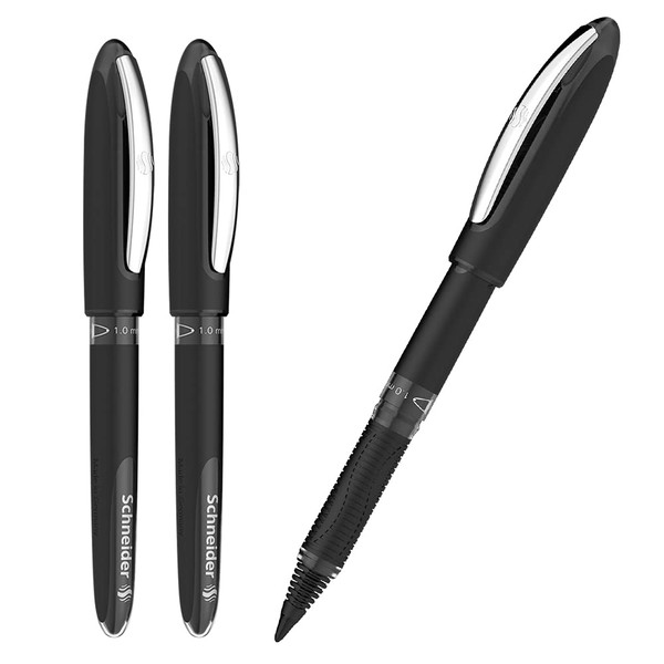 Schneider OS183601 Rollerball Pen, One Sign, One Sign, Nib, 1.0mm, Ink Color: Black, Set of 3