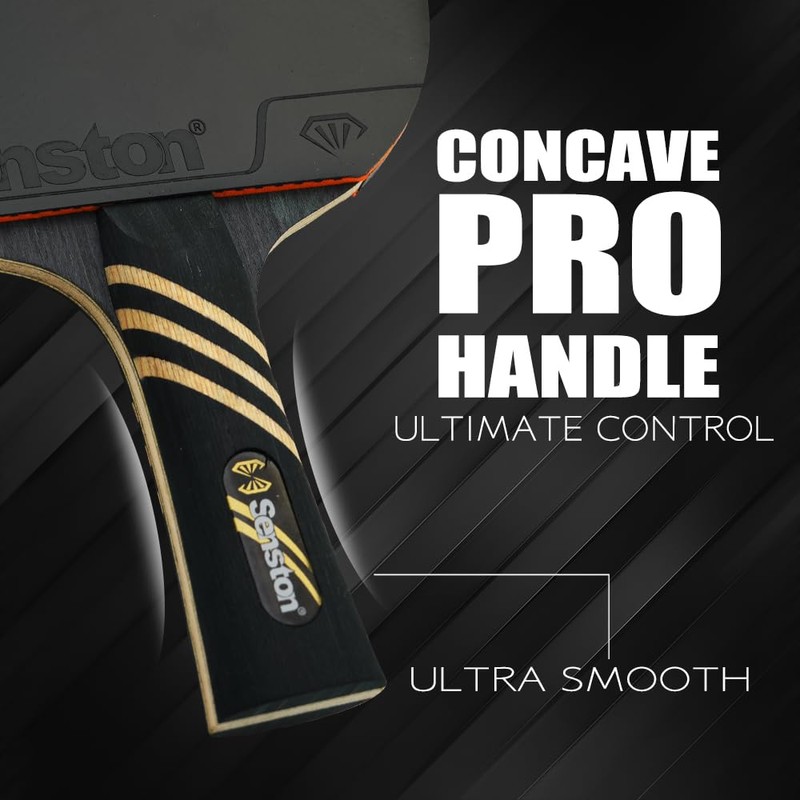 Senston Professional Table Tennis Paddle with Carbon Technology, Ping Pong