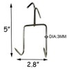 TIHOOD 4Pack Smoker Hooks - Stainless Steel Bacon Hanger, Roast