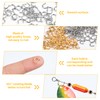 Fishing Clevis Easy Spin U-Shaped Brass Links, 120/250pcs Quick Change