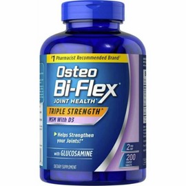 200 Tablets SEALED OSTEO BI-FLEX Triple Strength Glucosamine MSM D3 EXP 2027+