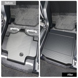 HOUCLEMIC Removable Middle Seat Floor Cover for 2023-2025 2026 Honda Pilot Removable 2nd Row Middle Seat Elite/Touring/Black Edition/EX-L 8 Passenger and 7 Passager 2020-2025 Acura MDX Accessories