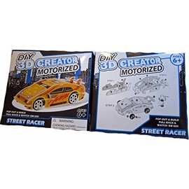 DIY 3D Creator Motorized Street Racer - Yellow