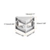 sourcing map 8Pcs Inside Corner Bracket Gusset, 42x42x43mm 4545 Angle
