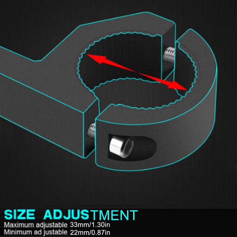 Leapiture Headlight Mount Bracket Motorcycle Headlight Mount Aluminium Alloy Driving