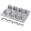 Stationary Dock Connector Hinge Kit,Floating Dock Hinges Hardware Brackets,Heavy-Duty Boat