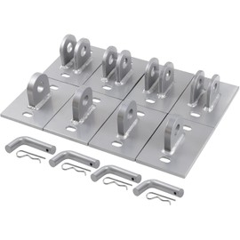 Stationary Dock Connector Hinge Kit,Floating Dock Hinges Hardware Brackets,Heavy-Duty Boat Dock Hinges Kit, Male & Female T Style Corner Hinge Dock Parts Connect Ramp to Floating Dock- 4 Pack