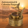 US HANDICRAFTS Vintage Compass Navigational Instrument - Marine Sundial Compass
