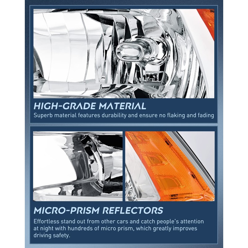 Nilight Headlight Assembly 2009 2010 2011 2012 2013 2014 2015
