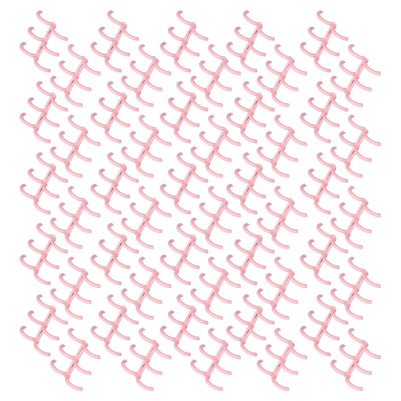 50PCS Comb Binding Spine 16mmx3 Rings PP Multifunctional Book Binder