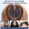 HAIRCUBE Human Hair Toppers For Women 6"*5" Large Base Real