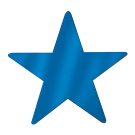 12" Foil Blue Star Cutout