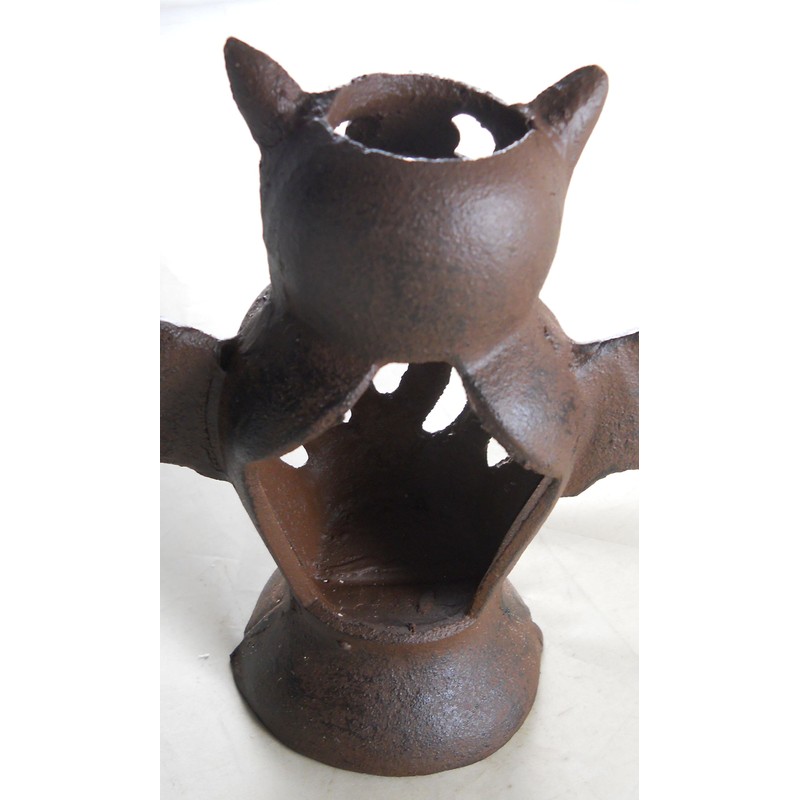 Cast Iron Bat Candle Holder
