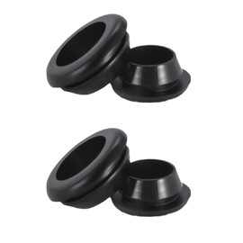 TENGEE Pack of 4 Cable Grommets Rubber Waterproof Rubber Exhaust Cable Grommet Black Industrial Cable Protection