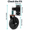 8 Inch Spring Loaded Heavy Duty Gate Wheel, 600 lb