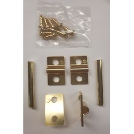 Furniture Knowledge Brass Plated Friction Mirror Support - Rear Mount Traditional American Style ...