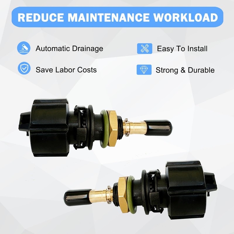 2 Pcs 2901056300 Automatic Drain Valve Kit for Air Compressor
