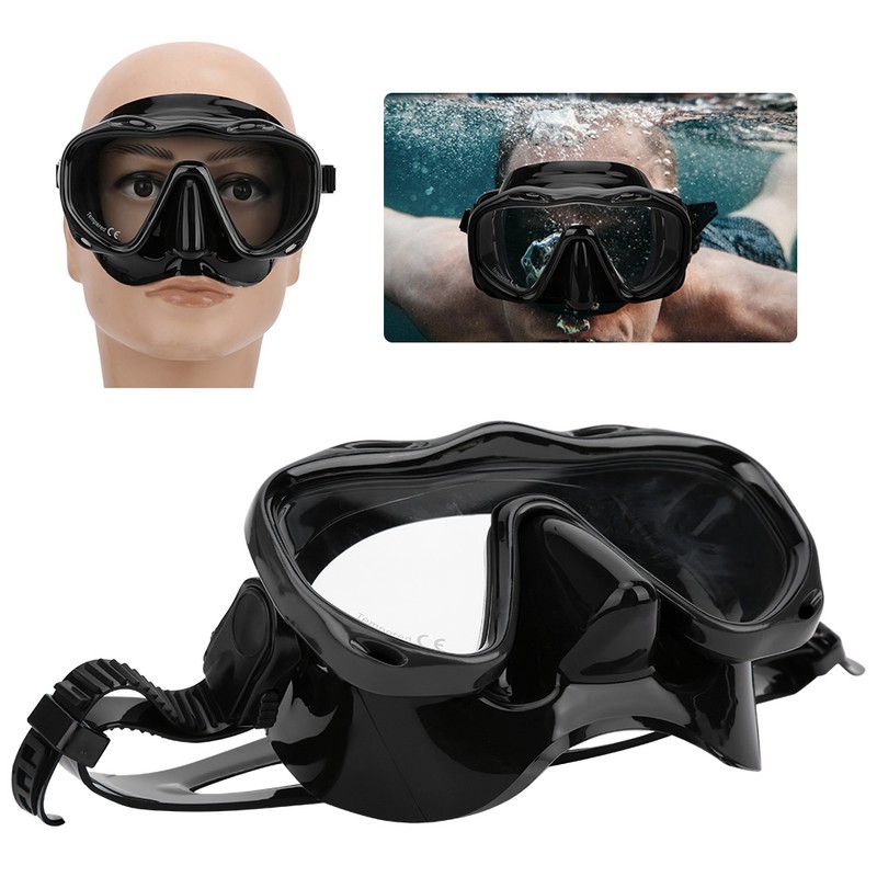 Adult Diving Goggles Face Shield Glasses Silicone Eye Protector Snorkeling
