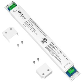 EMITEVER Slim 30W Triac Dimmable LED Driver,Power Supply 100-277V AC to 24V DC, 0-100% Dimming Transformer for LED Lights,Compatible with Lutron and Leviton Dimmers,Class 2,UL Listed