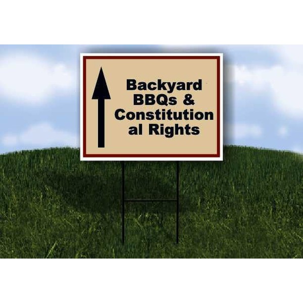 Backyard BBQs & Constitutional Rights Patriotic Up Arrow 1 Single