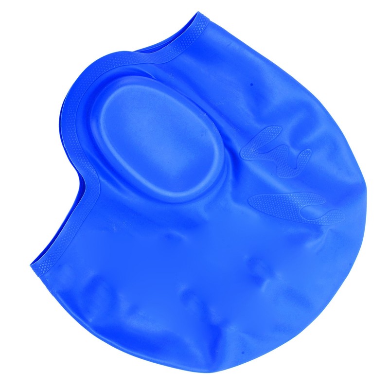Waterproof Silicone Swimming Cap with Ear Protection 3D Strong Elasticity