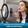 Bluelander Lampara Aro De Luz Led De 10 Pulgadas Con