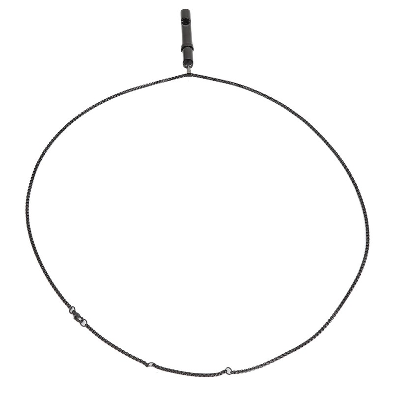 Breathing Necklace Reducing Stress Whistle Shape Steel Meditation Anxiety Necklace