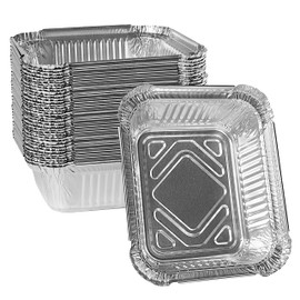 [900 Pack] EcoQuality 1LB Oblong Take Out Foil Baking Pans - 705 Aluminum Pan for Baking, Roasting, Potluck, Reheating, Catering, Party, BBQ, Baking by EcoQuality