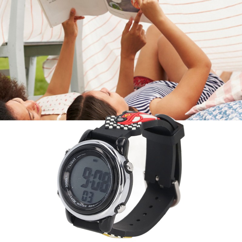 Boy Digital Watch Cartoon Waterproof Stylish Multifunctional LED Backlight Sports