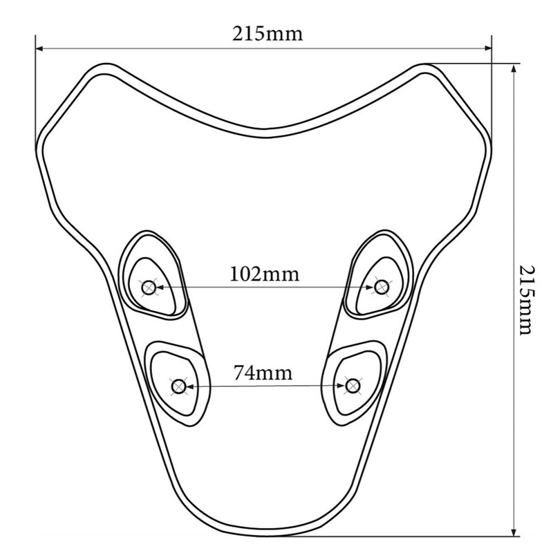 YUANQIAN Motorcycle Windscreen Front Windshield Cover Compatible with MT-07 MT07