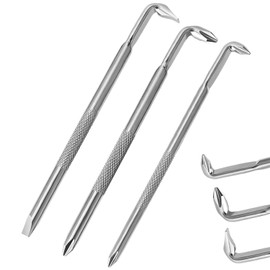 3PCS Offset Screwdriver Set S2 Steel L-Type Double Head Offset Magnetic Right Angle Screwdriver with Phillips Slotted 15mm Flat Elbow Design for Tight Space Operation - 116mm