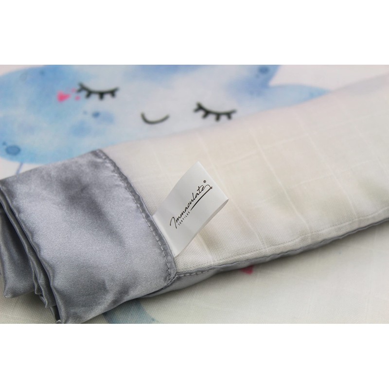 Immaculate Textiles Bamboo Baby Sensory Muslin Square/Comforter/Security Blanket - Pack