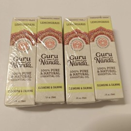 Lot 4 - New GuruNanda Therapeutic Grade Essential Oil 100% Pure Lemongrass 15ml 