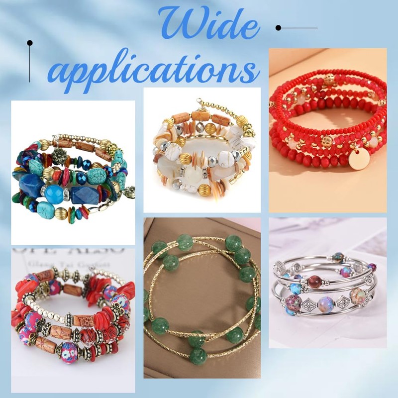 SOFPLATE 400 Loops Memory Wire Bracelets Jewelry Memory Wire Cuff