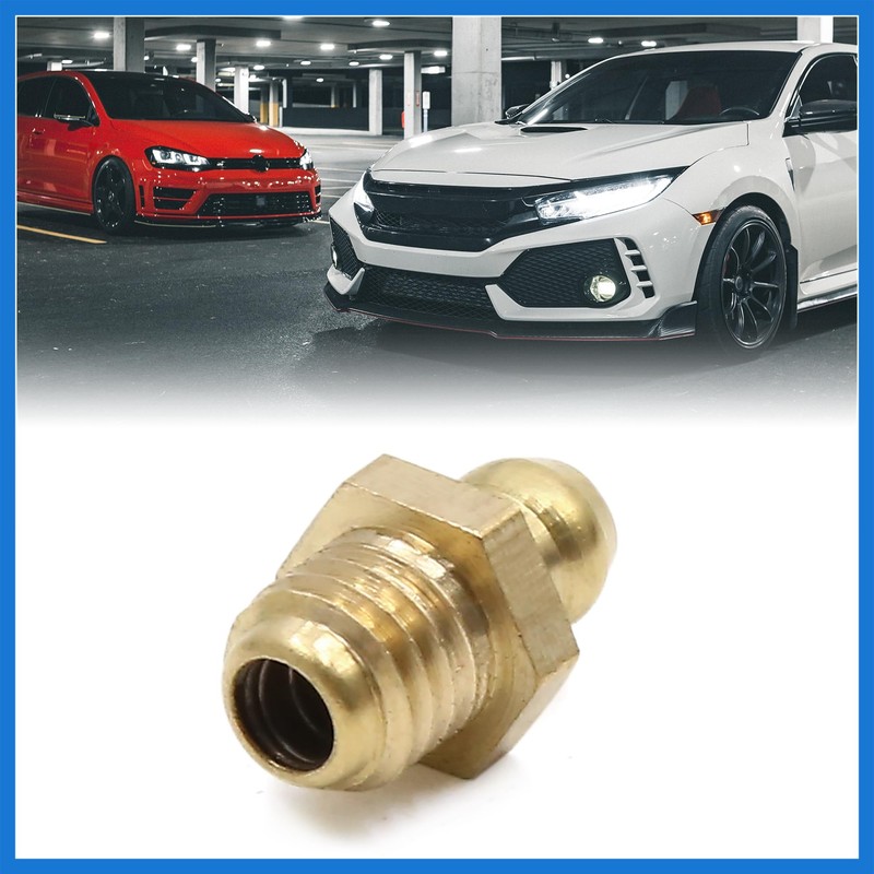 VekAuto 10pcs M8 x 1.25 Thread Brass Straight Grease Nipple
