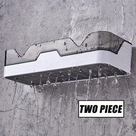 PIGPIGFLY Shower Shelf no Drilling, Plastic Bathroom Shelf, Shower Organiser, Organizer Basket for Shower, Bathroom Shelves, Bathroom Accessory