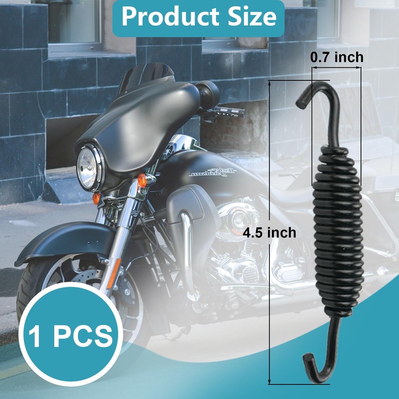 1 Pack Kickstand Spring, High-Carbon Steel Motorcycle Kickstand Spring for