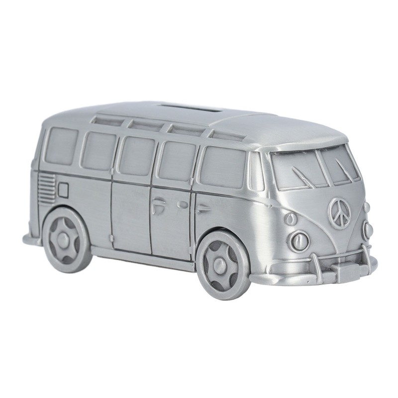 Metal Piggy Bank Bus Shape Cute Alloy Children Money Saving