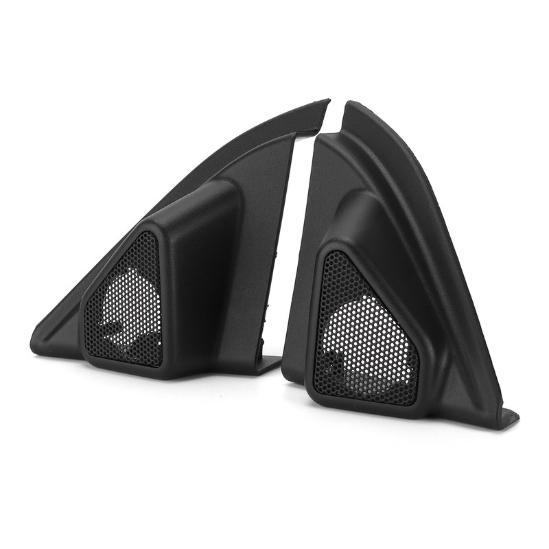 2pcs Car Door Tweeter Speaker Cover Trim Loudspeaker Decor Replacement