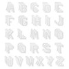 PATIKIL Iron on Letter Patches, 78Pcs Embroidered Letters A-Z Sew