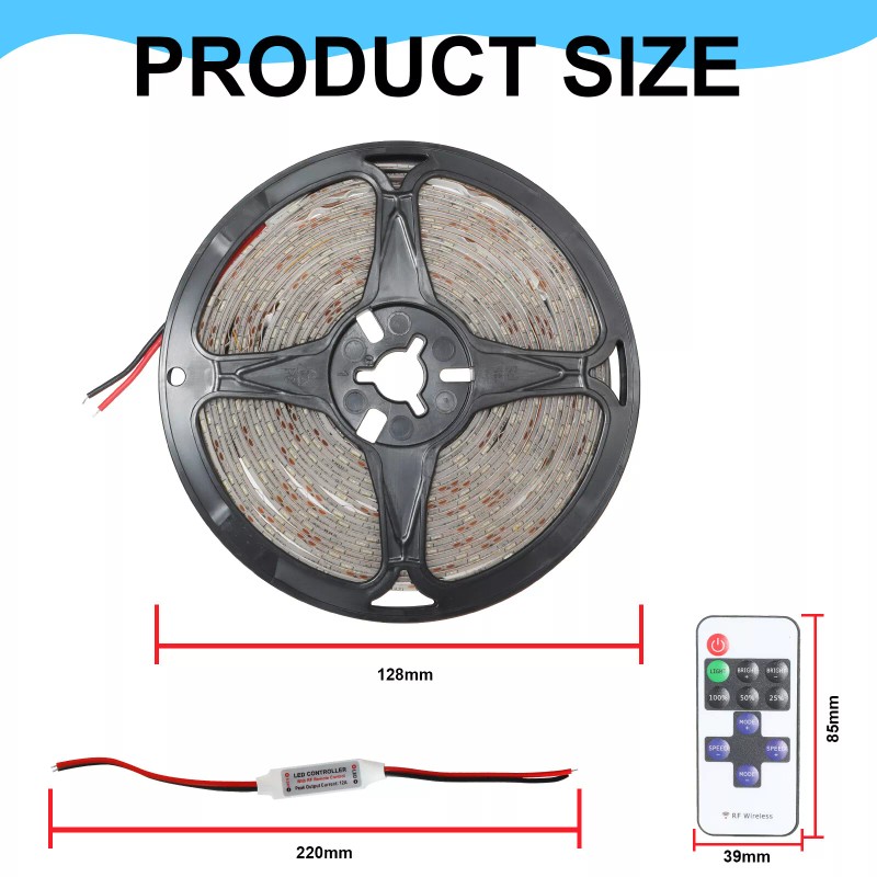 SHENKENUO Wireless Green LED Strip Kit For Boat Marine Deck