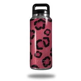 WraptorSkinz Skin Decal Wrap for Yeti Rambler Bottle 36oz Leopard Skin Pink (YETI NOT INCLUDED)