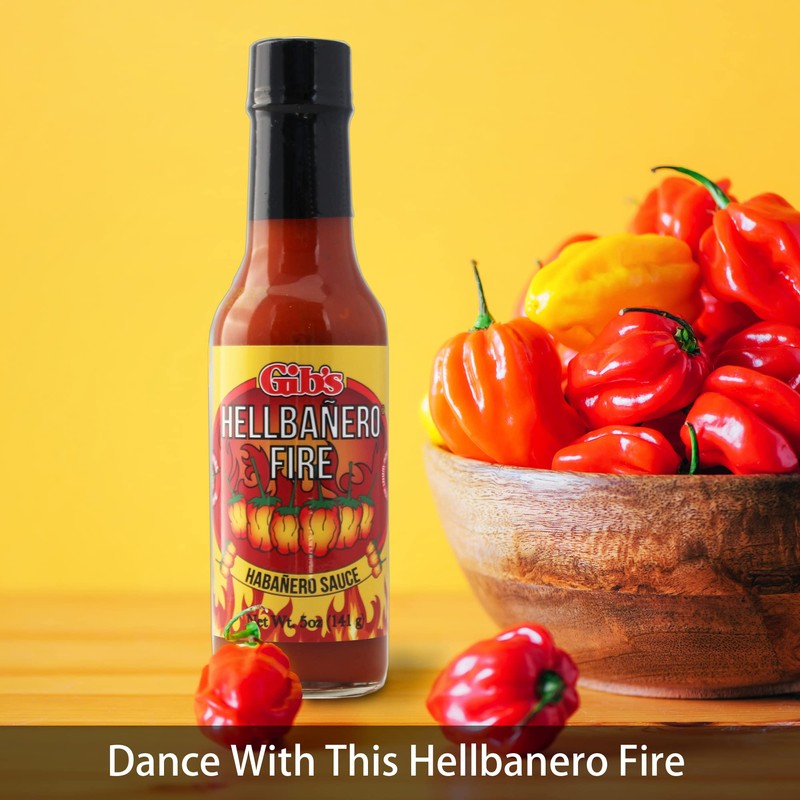 HELLBANERO FIRE HABANERO SAUCE | Made with Aged Cayenne Red