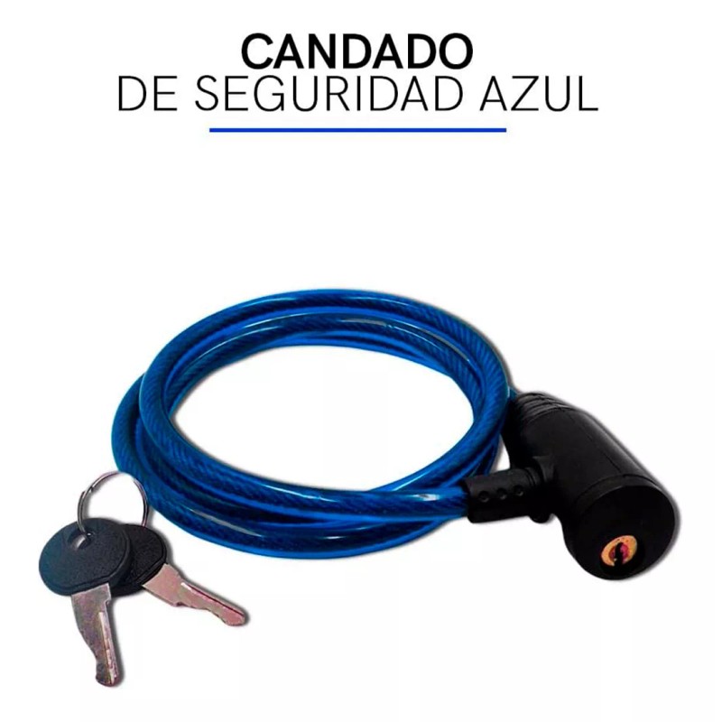 Lecute Candado Cadena Moto Bici Delgado Llave Seguridad Bicicleta